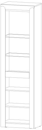Пенал со стеклом Регина Дуб Самдал