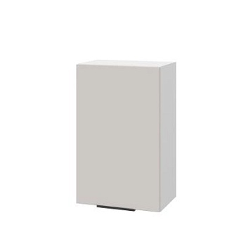 Шкаф верхний ШВ 450 Корпус: ЛДСП белый 16мм; фасад: фрезеровка Оливия, МДФ моно керамика 16 мм