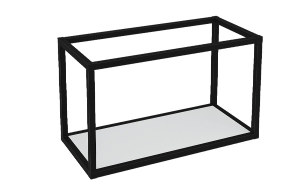 Полка "Лофт" ПМГ-Л 600 Черный/белый