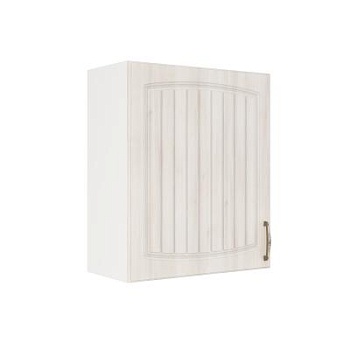 Шкаф верхний ШВ 600-1 Корпус: ЛДСП белый 16мм; фасад: фрезеровка Гренада, МДФ сандал 16мм