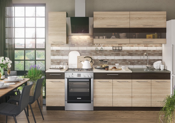 Кухня Маша Венге / Дуб Сонома