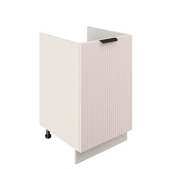 Шкаф нижний под мойку ШНМ 500 Корпус: ЛДСП белый 16мм; фасад: фрезеровка Норд Line, МДФ софт даймонд 16 мм