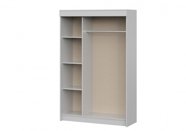 шкаф-купе Бассо Серый / Серый графит