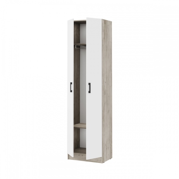 мс для прихожей Вега ШК-2 Дуб крафт серый / Белый мс для прихожей Вега ШК-2 Дуб крафт серый / Белый