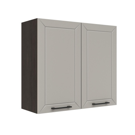 Шкаф верхний ШВ 800 Корпус: ЛДСП венге 16мм; фасад: фрезеровка Кельн, МДФ софт тоффи 16мм