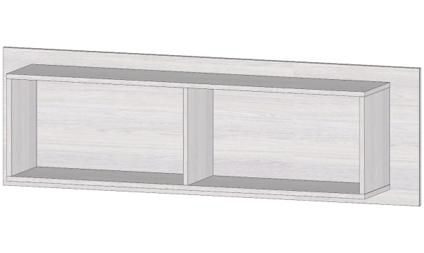 Бостон Антресоль АН-02 Анкор светлый / Венге