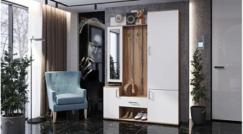 Прихожая Визит Дуб вотан / Белый