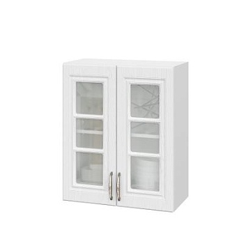 Шкаф верхний со стеклом ШВС 600 Лондон дуб сканди (МДФ 16мм МС София)