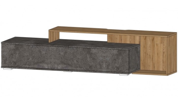 Даллас Тумба ТВ-05 Дуб вотан / Цемент темный