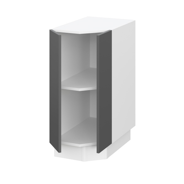 Шкаф нижний торцевой ШНТ 360 Барселона белый массив (МДФ 16мм МС София) Шкаф нижний торцевой ШНТ 360 Барселона белый массив (МДФ 16мм МС София)