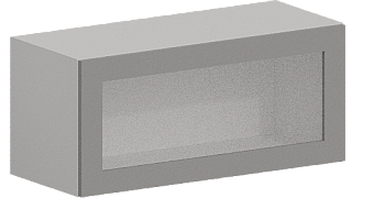 Шкаф верхний горизонтальный со стеклом ШВГС 600 Гарден Лайт грей Шкаф верхний горизонтальный со стеклом ШВГС 600 Гарден Лайт грей
