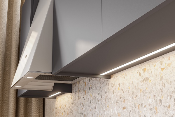 Кухонный гарнитур "Денвер" 1,6м Графит серый/Дуб сонома