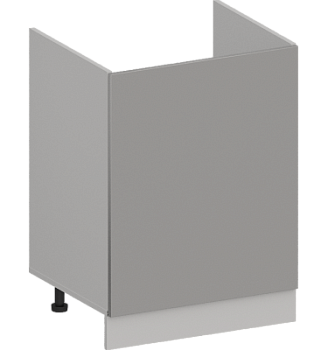 Шкаф нижний под мойку 1-створчатый ШНМ 600М Гарден Лайт грей