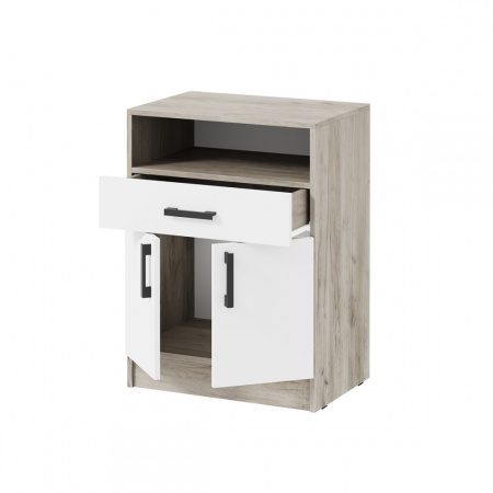 мс для прихожей Вега ТБ-1 Дуб крафт серый / Белый