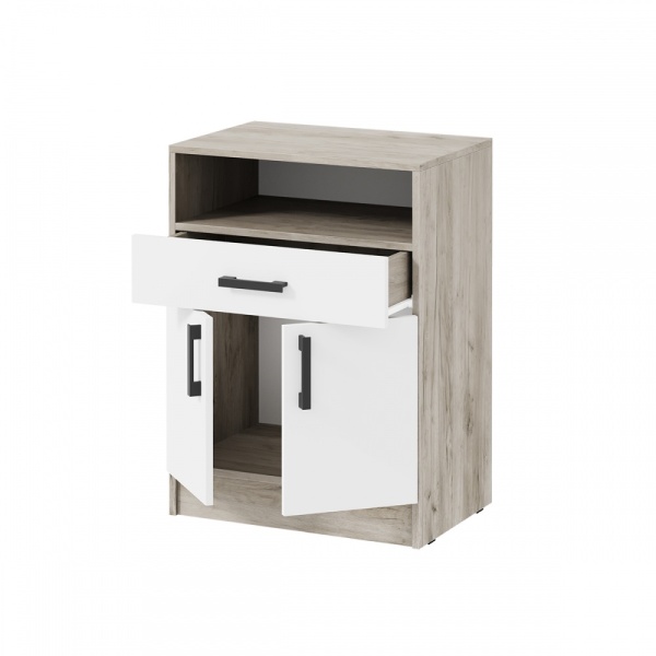 мс для прихожей Вега ТБ-1 Дуб крафт серый / Белый