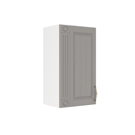 Шкаф верхний декор Лондон ШВД 400 Белый/дуб графит