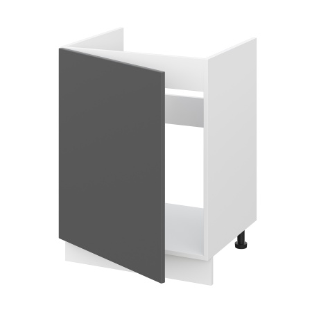 Шкаф нижний под мойку ШНМ 600-1 Барселона белый массив (МДФ 16мм МС София)