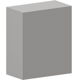 Шкаф верхний 1-створчатый ШВ 600М Гарден Лайт грей
