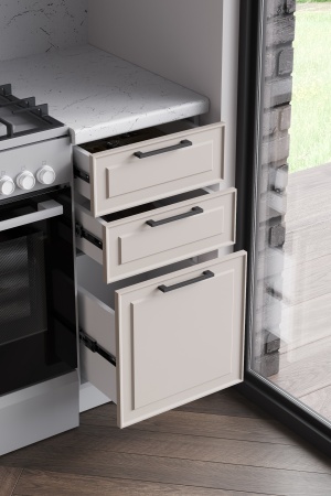 Кухня Ритм Индиго Софт / Сиена Антично-бежевый 2,0 м