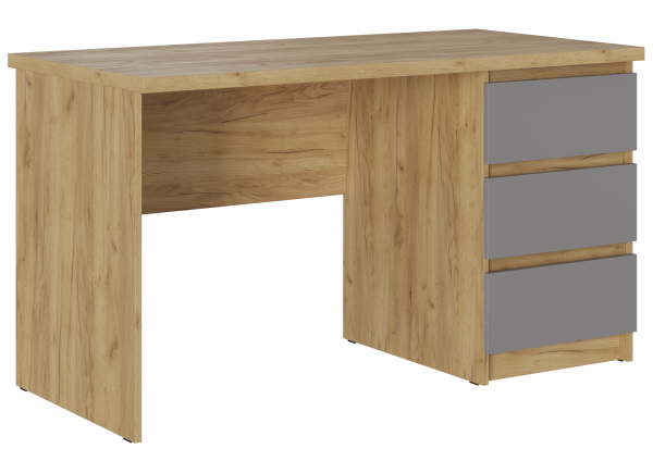 БОСТОН Стол письменный СП-001 ЛДСП (Комплект) Дуб Крафт золотой / Серый Шифер