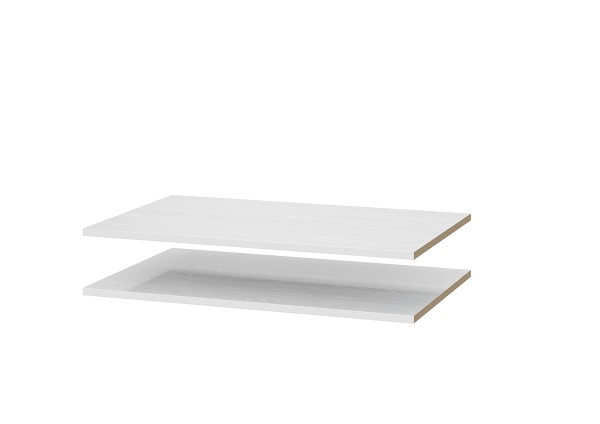 комплект полок Берген ПРО белое дерево/белое дерево