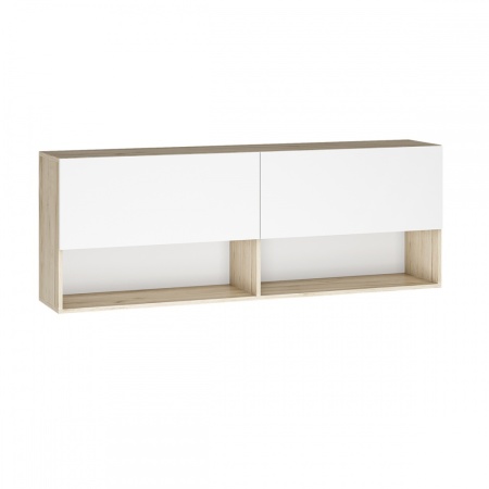 мс для гостиной Вирола ПЛ01-1600 Дуб крафт серый / Глянец белый