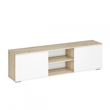 мс для гостиной Вирола ТБ01-1600 Дуб крафт серый / Глянец белый