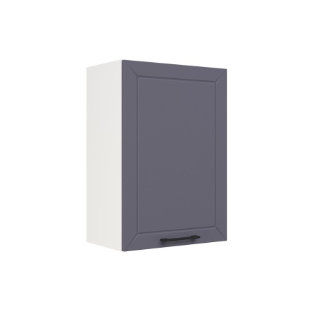 Шкаф верхний ШВ 500 Корпус: ЛДСП белый 16мм; фасад: фрезеровка Кельн, МДФ софт смок 16мм