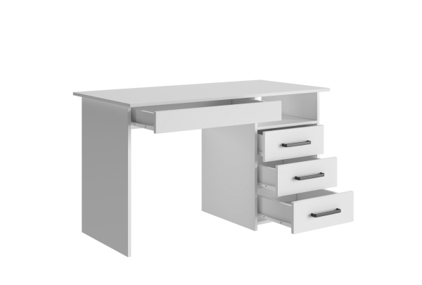 ЛИК-5 Стол письменный СП-3 Корпус - Белый (Гладкий)  Фасад ЛДСП - Белый (Гладкий)