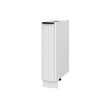 Шкаф шижний ШНБ 200 Корпус: ЛДСП белый 16мм; фасад: фрезеровка Норд Line, МДФ софт пломбир 16 мм