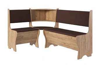 Угол кухонный Комфорт Дуб вотан / Коричневый