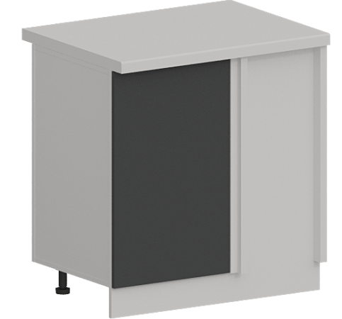 Шкаф нижний угловой ШНУ 990М Гарден Графит софт