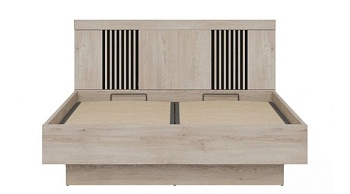 Наполи Кровать 1600 Гикори светлый / Черный
