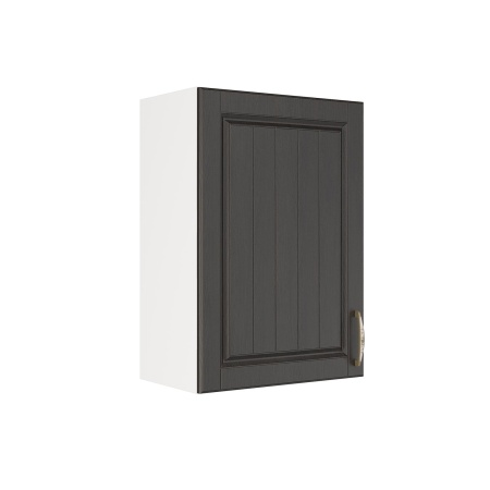 Шкаф верхний ШВ 500 Корпус: ЛДСП белый 16мм; фасад: фрезеровка Лондон, МДФ дуб венге 16мм