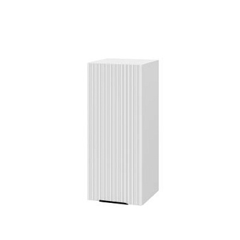 Шкаф верхний ШВ 300 Корпус: ЛДСП белый 16мм; фасад: фрезеровка Норд Line, МДФ софт пломбир 16 мм