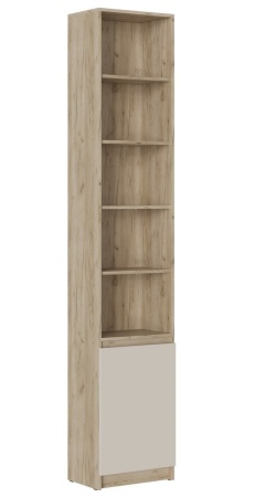 БОСТОН Стеллаж СЖ-001 ЛДСП (Комплект) Корпус - Дуб Крафт серый  Фасад ЛДСП - Кашемир 5981 BS