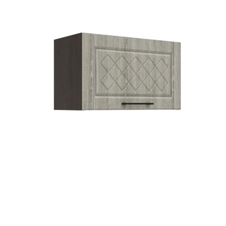 Шкаф верхний горизонтальный ШВГ 600 Корпус: ЛДСП венге 16мм; фасад: фрезеровка Барселона, МДФ седой клен 16мм Шкаф верхний горизонтальный ШВГ 600 Корпус: ЛДСП венге 16мм; фасад: фрезеровка Барселона, МДФ седой клен 16мм