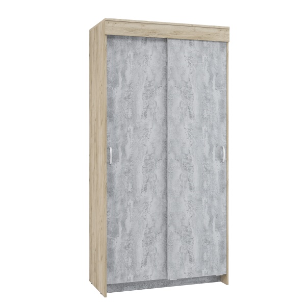 шкаф-купе Бассо 1,0м дуб крафт серый/бетонный камень NEW шкаф-купе Бассо 1,0м дуб крафт серый/бетонный камень NEW