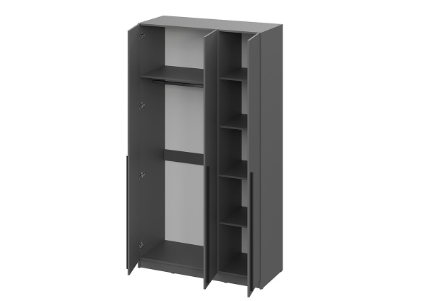 мс Берген ШК-1200 серый графит/серый графит