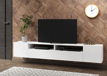 СОЛО-16 мебель в гостиную под TV (МДФ) Белый / Белый