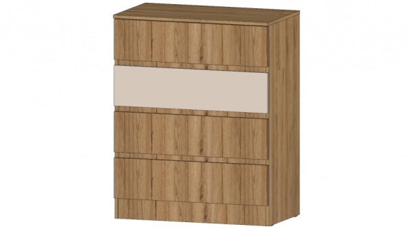 Ленора Комод 4 ящика Дуб вотан / Кашемир