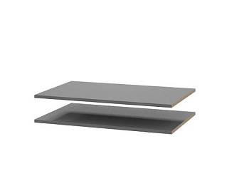 комплект полок Берген ПРО серый графит/серый графит