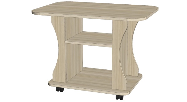 Стол журнальный Дипломат Ясень Шимо светлый