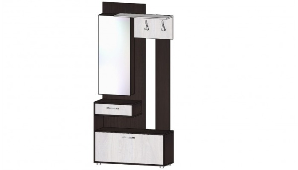 Секция с зеркалом Инфинити Венге / Анкор светлый