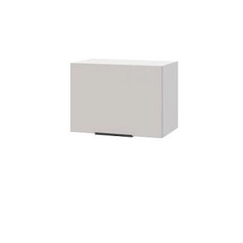 Шкаф верхний горизонтальный ШВГ 500 Корпус: ЛДСП белый 16мм; фасад: фрезеровка Оливия, МДФ моно керамика 16 мм