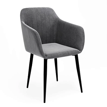 Стул Диор Серый Ultra Grey / Черный