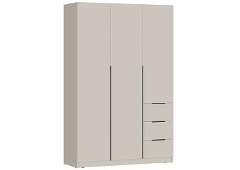 ВЕНТУРО Шкаф ШК-002 (3-ств, с ящиками) Корпус - Кашемир 2,75