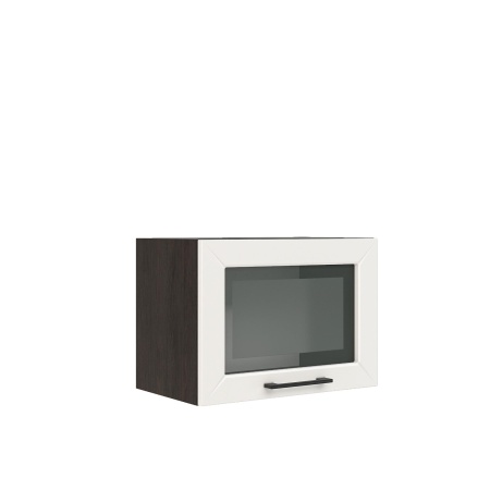 Шкаф верхний горизонтальный со стеклом ШВГС 500 Корпус: ЛДСП венге 16мм; фасад: фрезеровка Кельн, МДФ софт бланж 16мм Шкаф верхний горизонтальный со стеклом ШВГС 500 Корпус: ЛДСП венге 16мм; фасад: фрезеровка Кельн, МДФ софт бланж 16мм