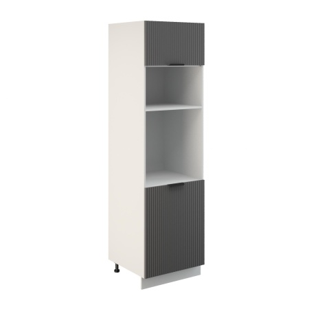 Пенал ПДГ 600 Корпус: ЛДСП белый 16мм; фасад: фрезеровка Норд Line, МДФ софт смок 16 мм Пенал ПДГ 600 Корпус: ЛДСП белый 16мм; фасад: фрезеровка Норд Line, МДФ софт смок 16 мм