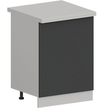 Шкаф нижний 1-створчатый ШН 600М Гарден Графит софт